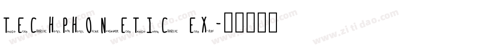 TechPhonetic Ex字体转换